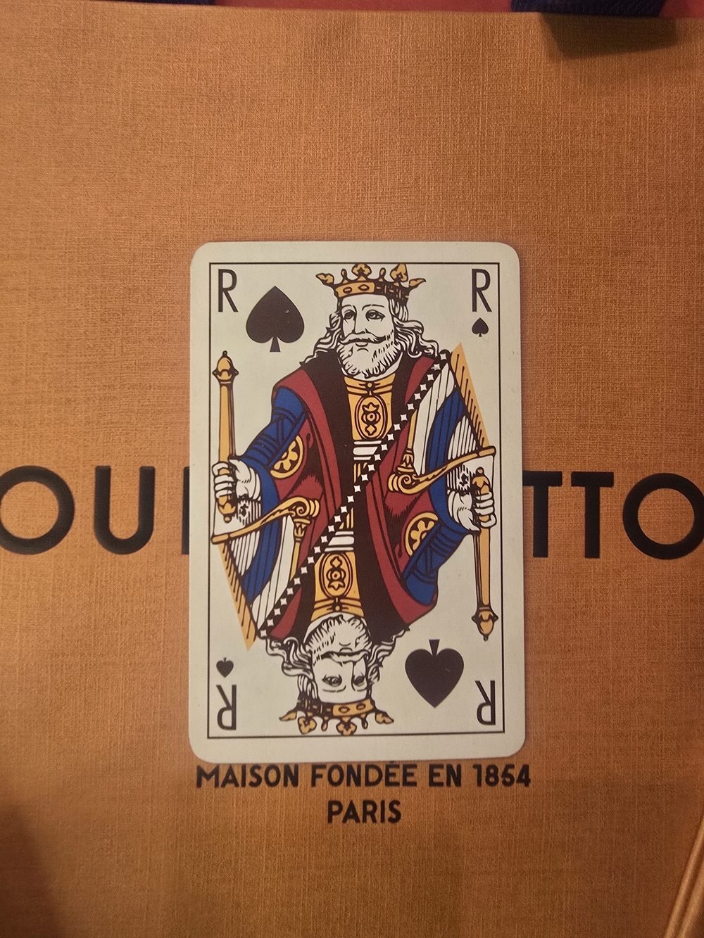 Louis Vuitton VIP French King ♠️ Card And Set Of 3 Sm. Shopping Bags Bundle NEW - Picture 2 of 4
